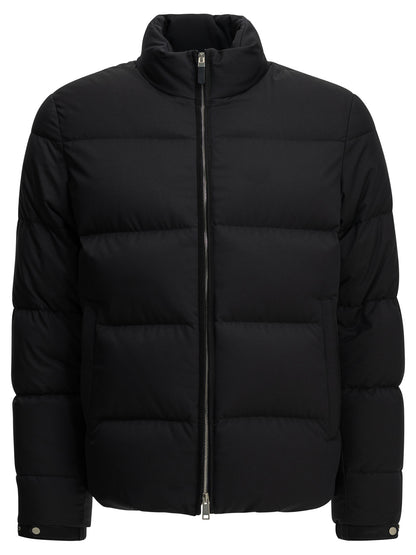 Zegna Short down jacket - Blue