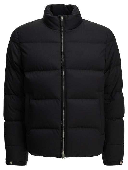 Zegna Short down jacket - Blue