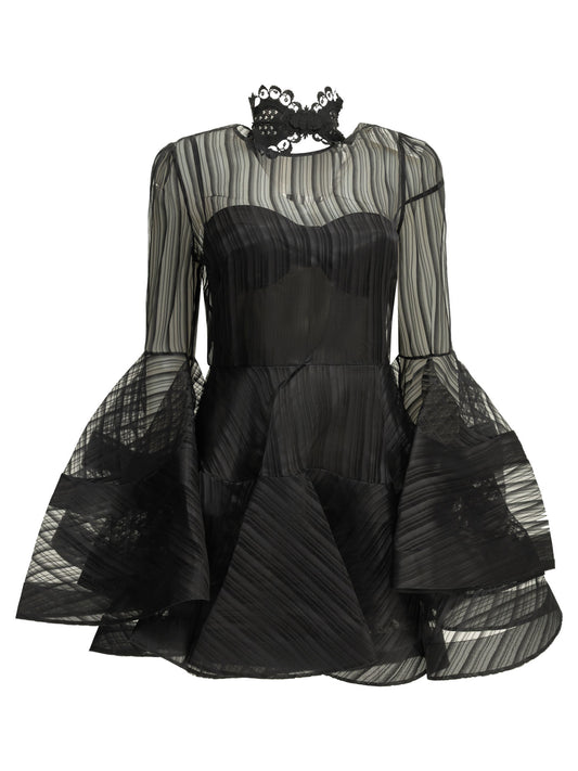 Zimmermann "Valiant" Short Dress - Black