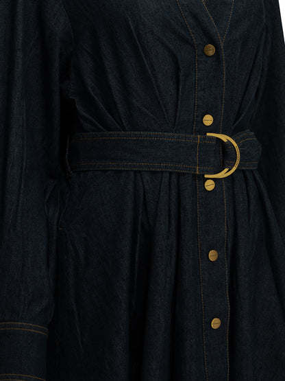 Zimmermann Midi shirtdress - Blue