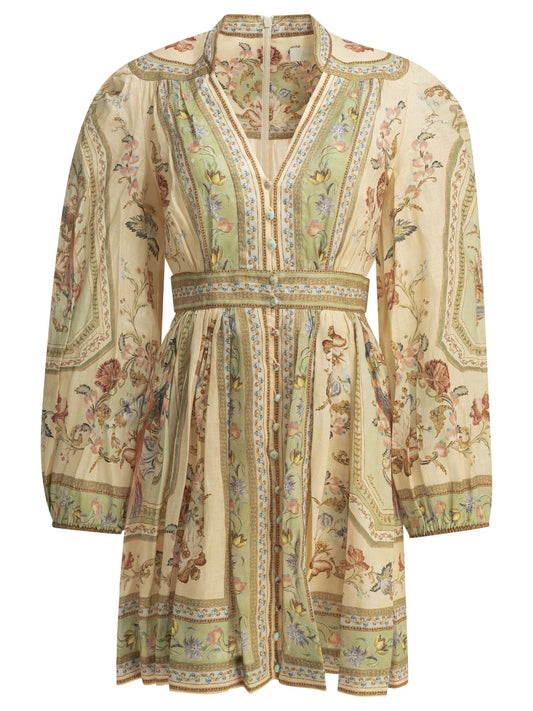 Zimmermann "Roselight" short dress - Beige