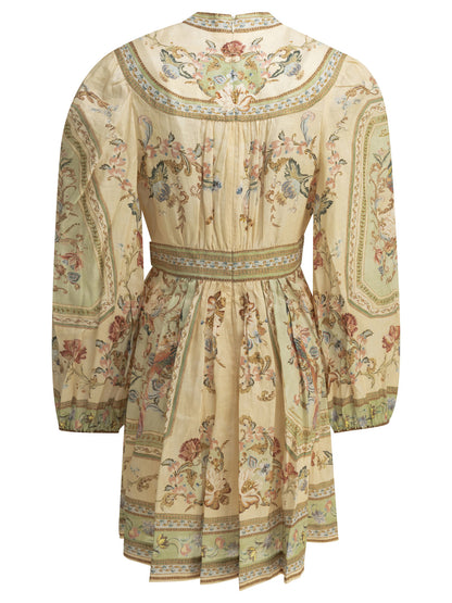 Zimmermann "Roselight" short dress - Beige