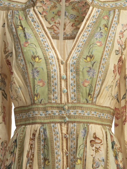Zimmermann "Roselight" short dress - Beige