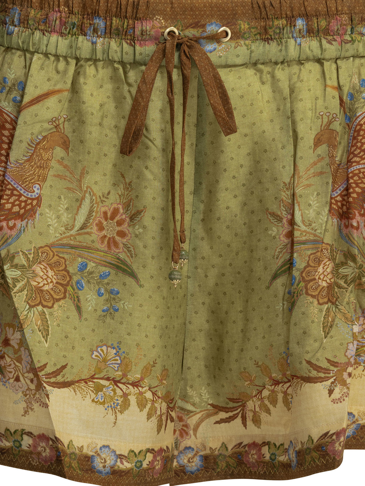 Zimmermann "Indra Relaxed" lace-up shorts - Green