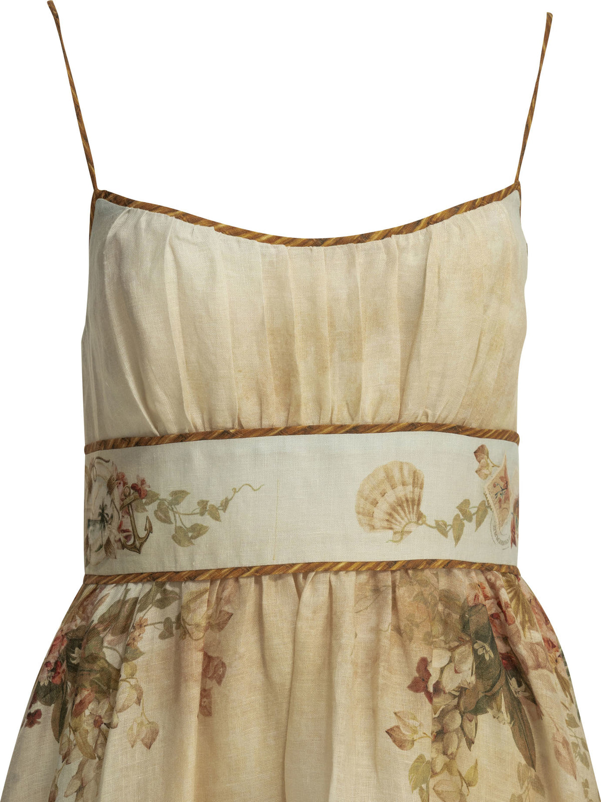 Zimmermann "Mahon" midi dress - Beige