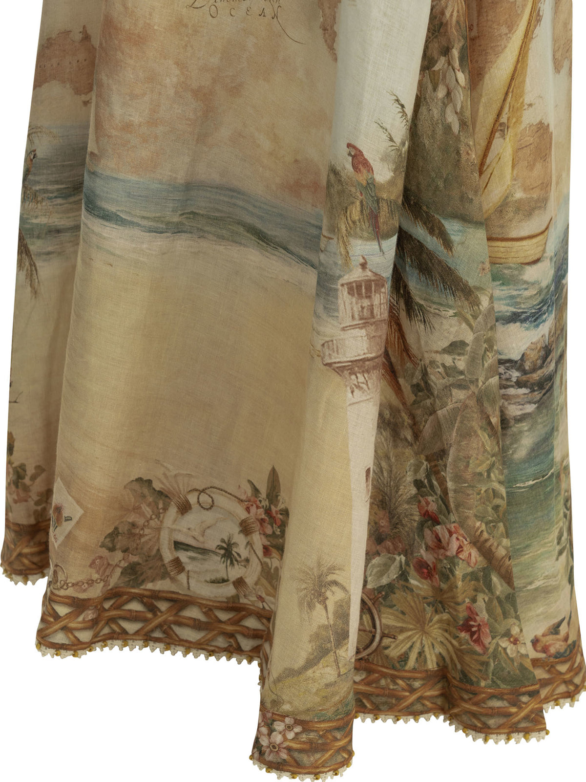 Zimmermann "Mahon" midi dress - Beige
