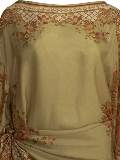 Zimmermann "Aster" midi dress - Beige
