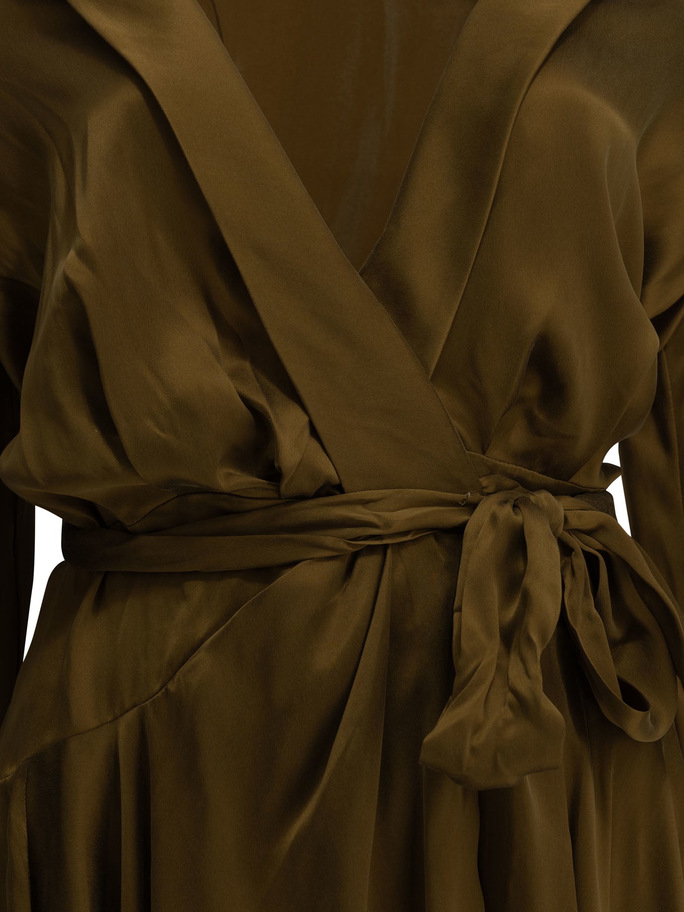 Zimmermann Short Wrap Dress - Brown