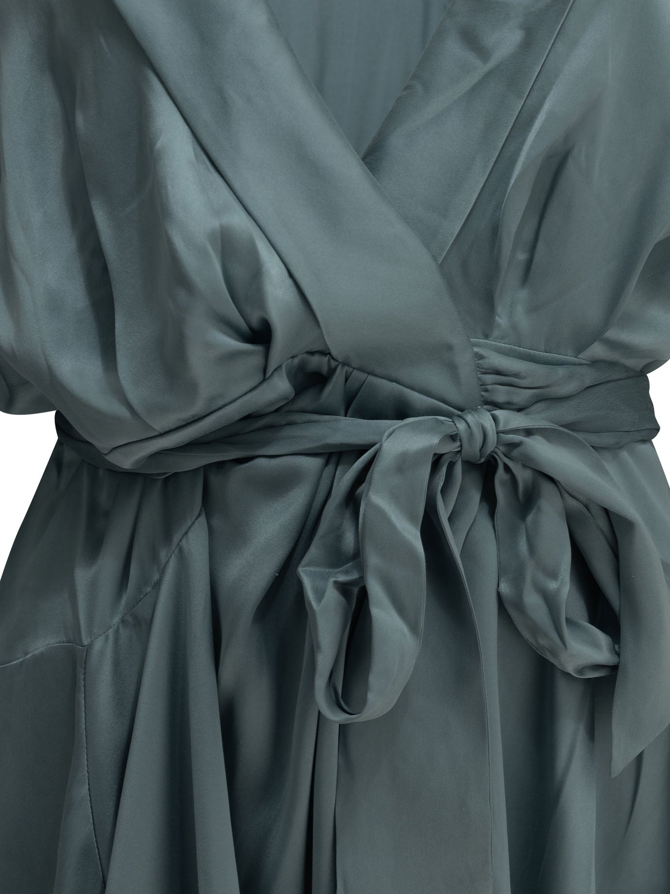 Zimmermann Short Wrap Dress - Light Blue