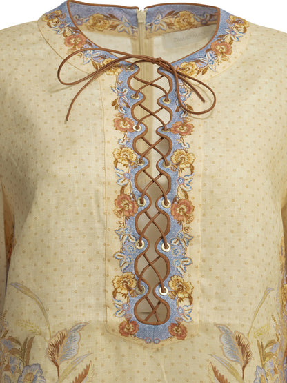 Zimmermann "Indra" Short dress - Beige