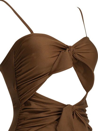Zimmermann "Aster" One-piece swimsuit - Brown