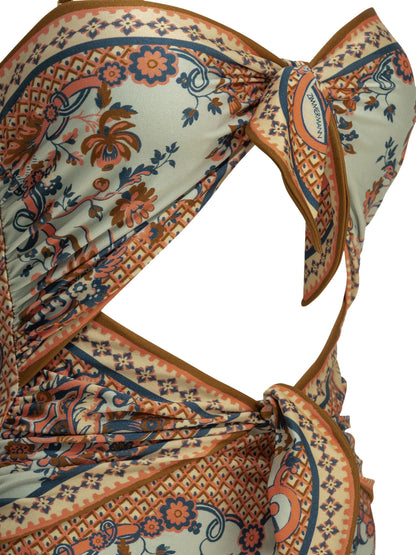 Zimmermann "Aster" swimsuit - Light Blue