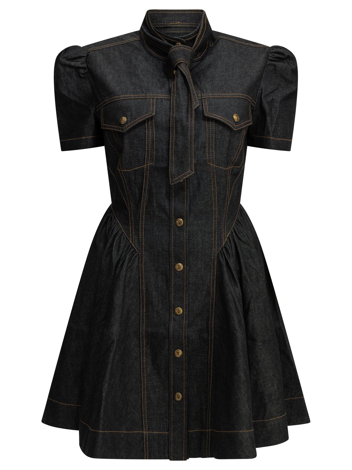 Zimmermann Short denim dress - Blue