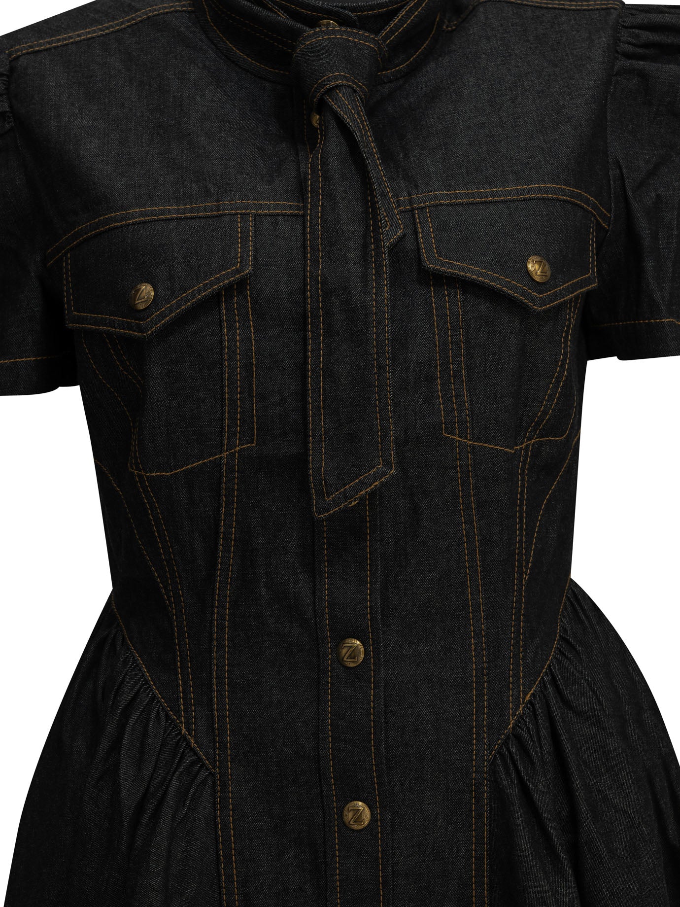 Zimmermann Short denim dress - Blue
