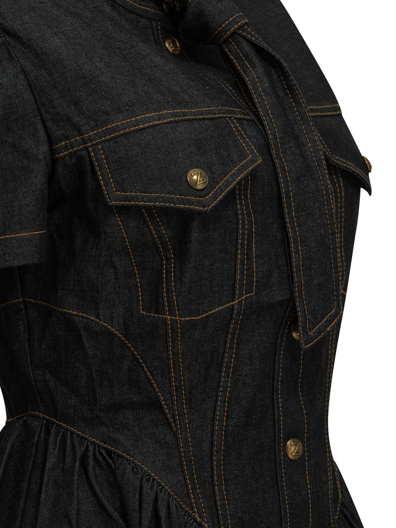 Zimmermann Short denim dress - Blue