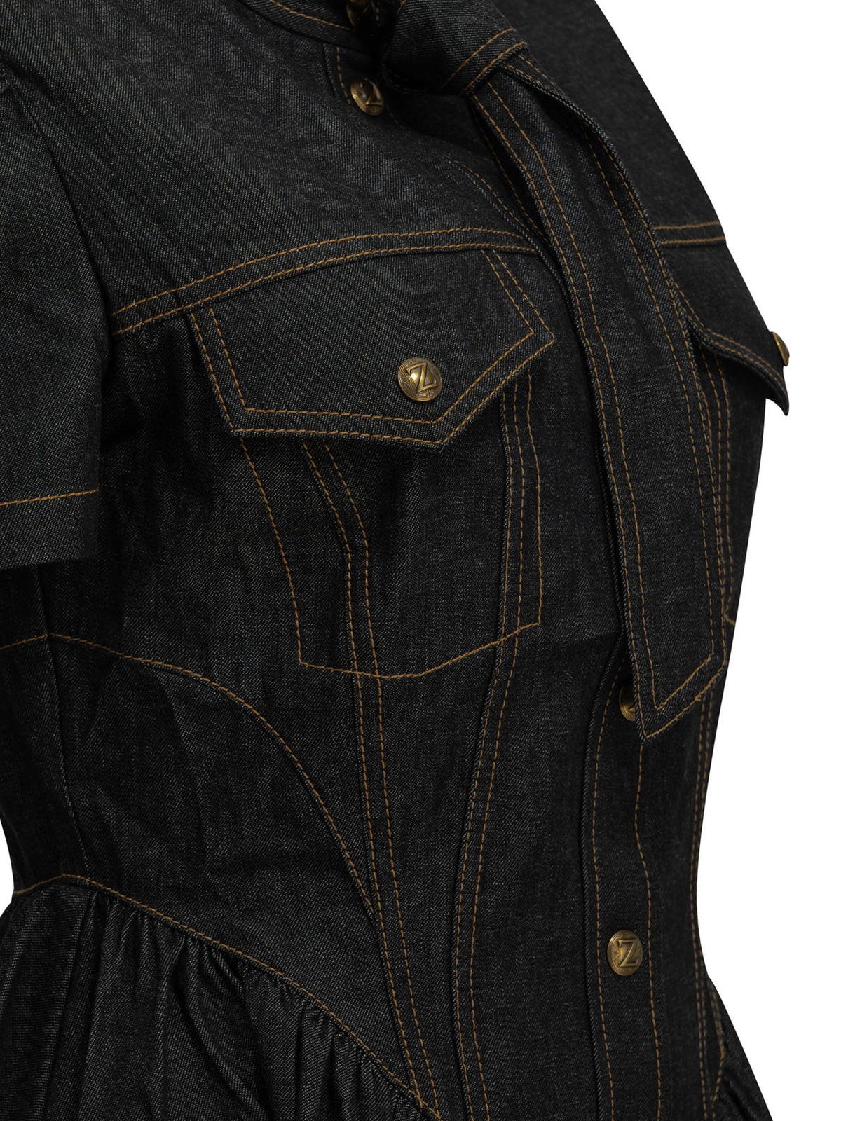 Zimmermann Short denim dress - Blue