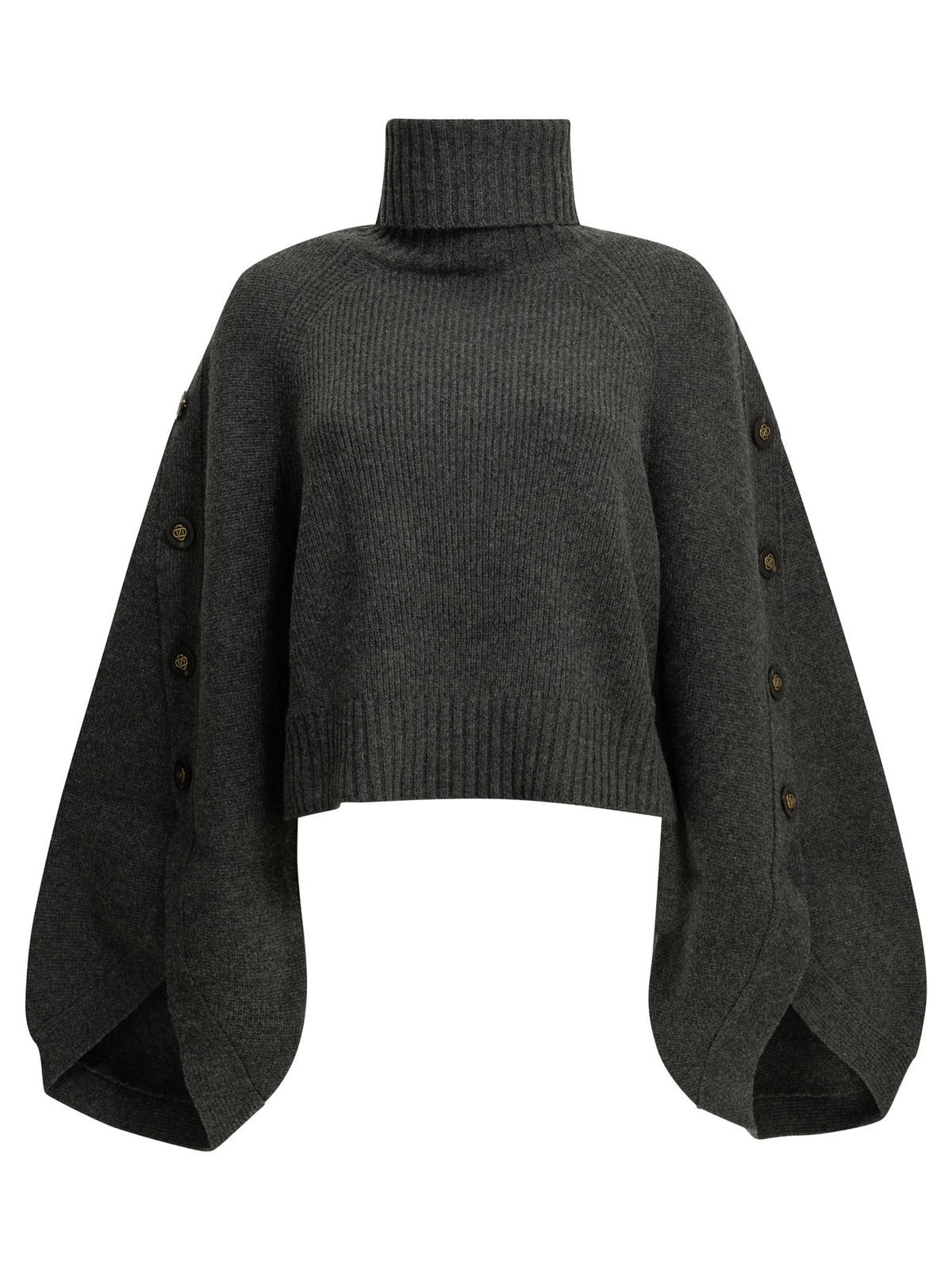 Zimmermann "Valiant" Turtleneck Sweater - Grey