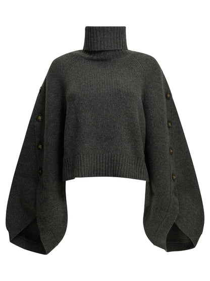 Zimmermann "Valiant" Turtleneck Sweater - Grey