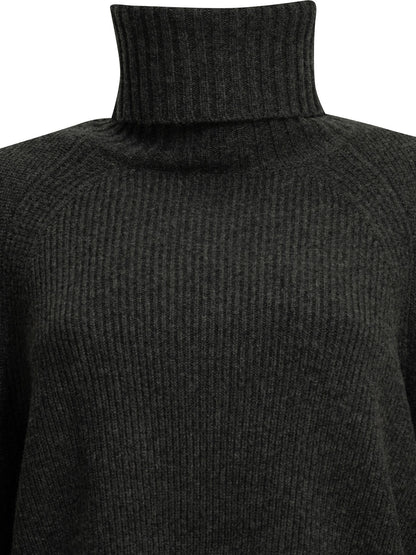 Zimmermann "Valiant" Turtleneck Sweater - Grey