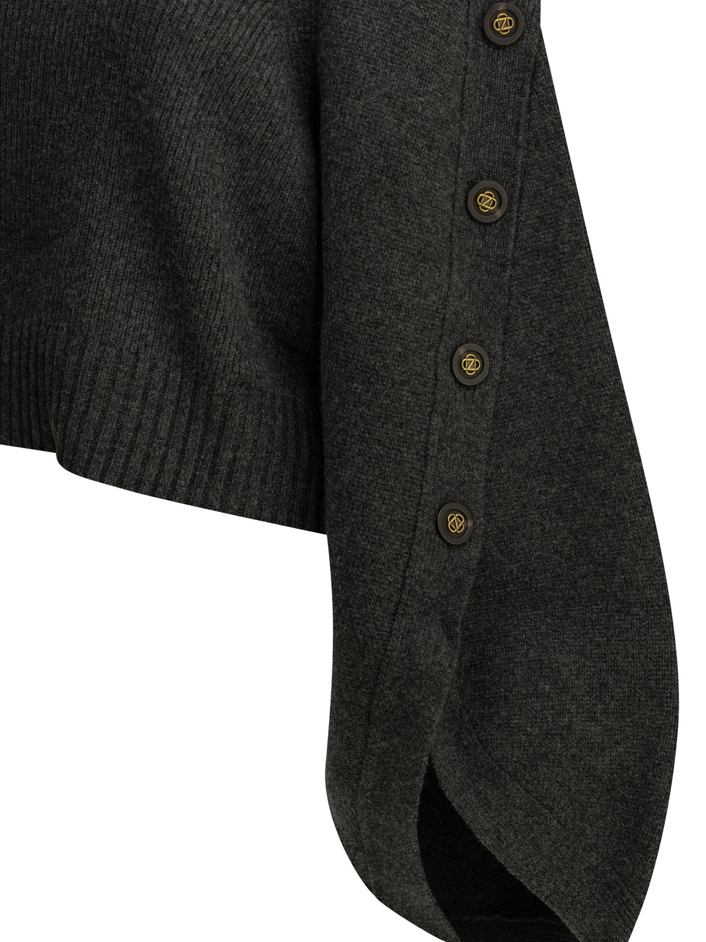 Zimmermann "Valiant" Turtleneck Sweater - Grey