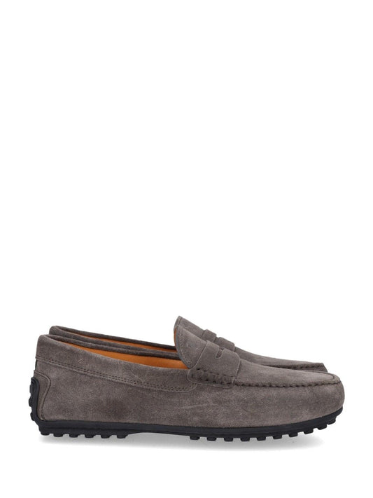 Tod's City Gommino Suede Loafers - Brown