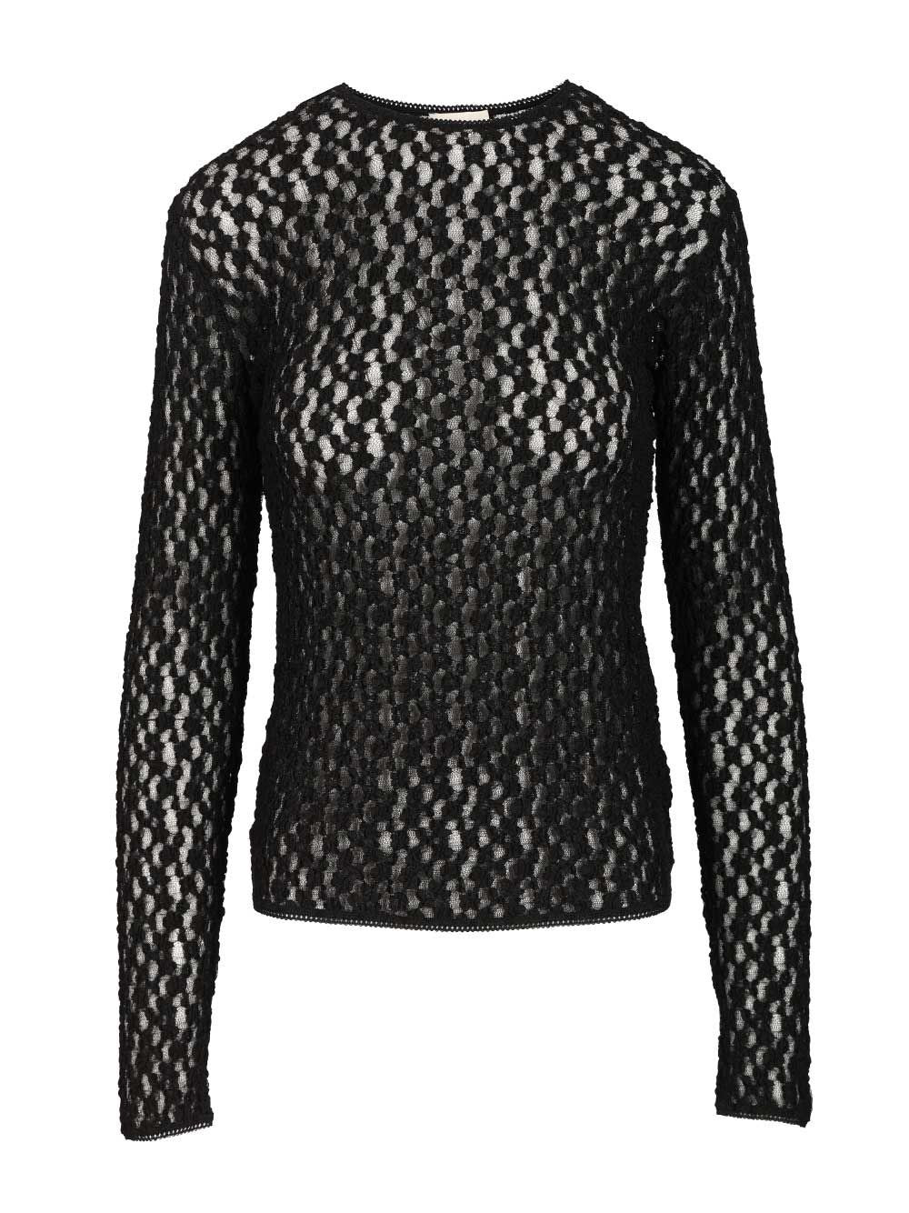 Isabel Marant "Gaelle" Long-Sleeved Top - Black