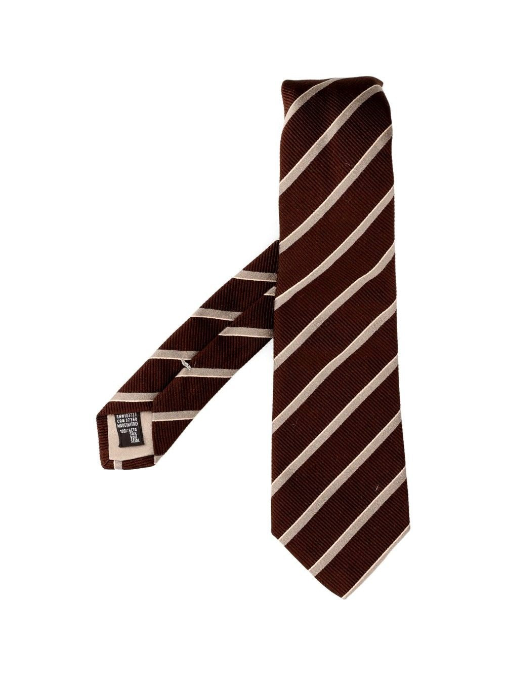 Giorgio Armani Silk Tie - Brown