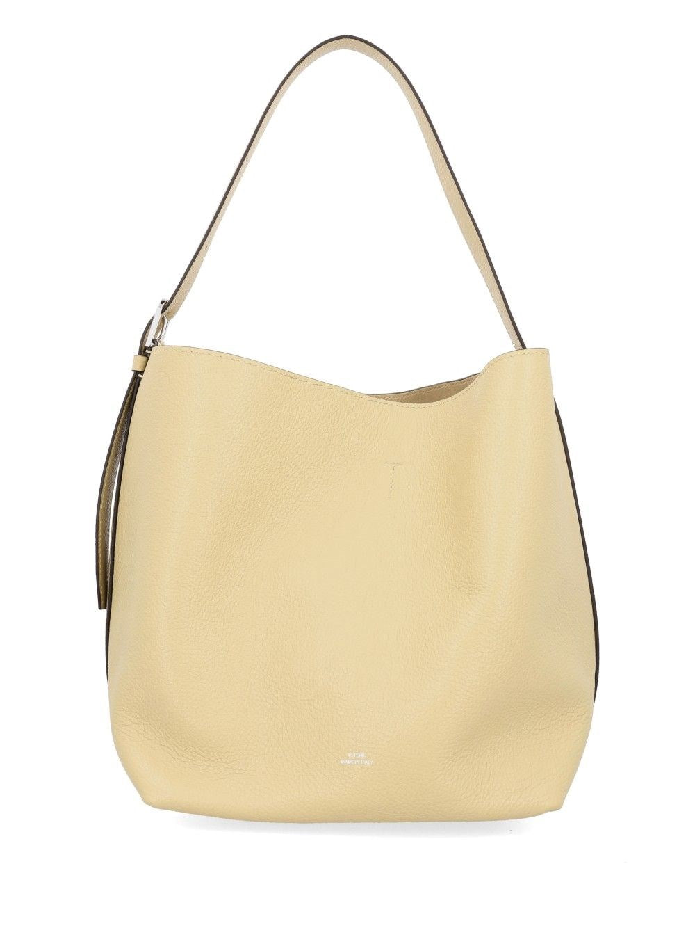 Toteme Medium "Belted" Leather Tote Bag - White
