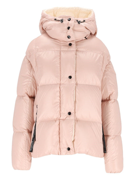 Moncler Parana Short Down Jacket With Hood - Rose