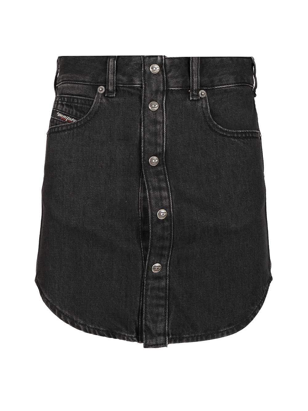 Diesel De-Ard Miniskirt - Black