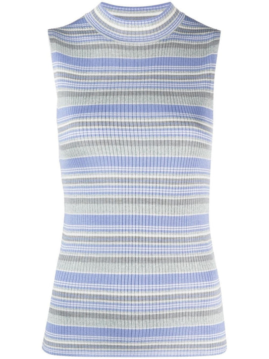 Theory Ribbed Knit Top - White