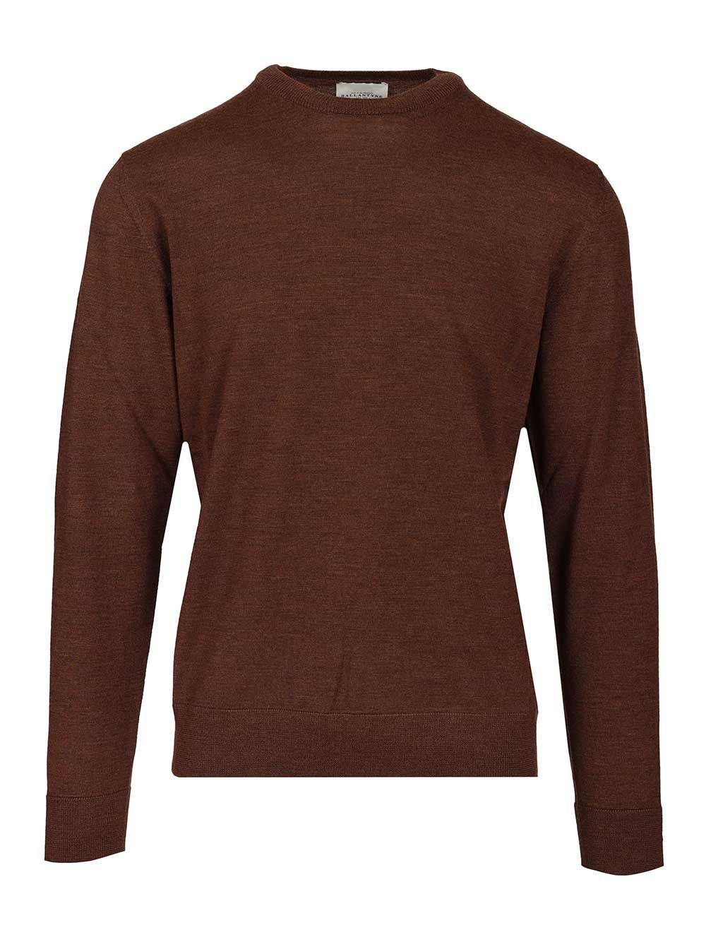 Ballantyne Crew Neck Pullover - Brown