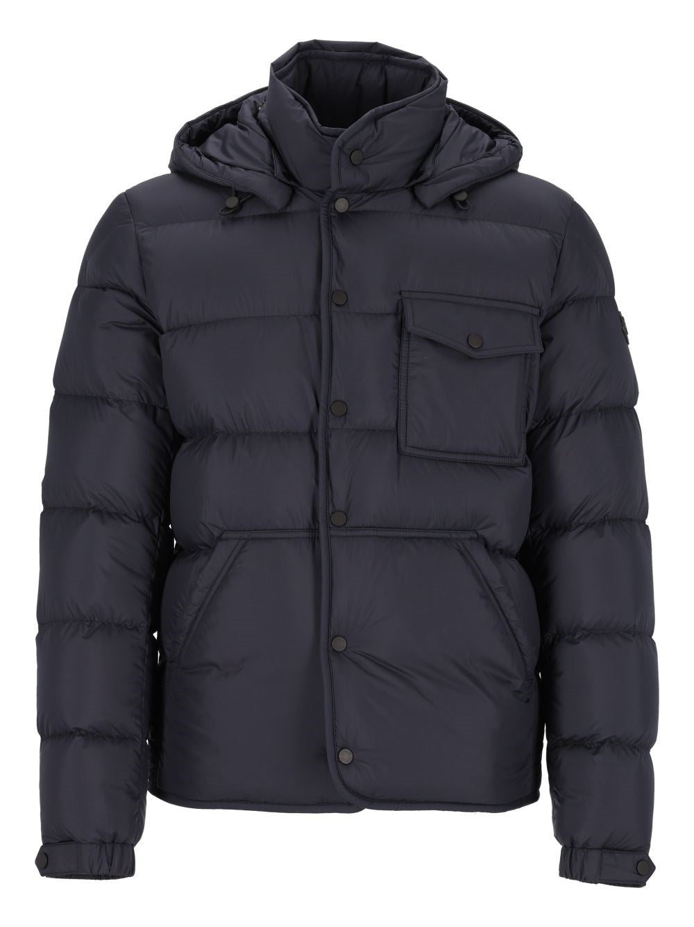 Moncler "Tygid" Short Down Jacket With Hood - Black