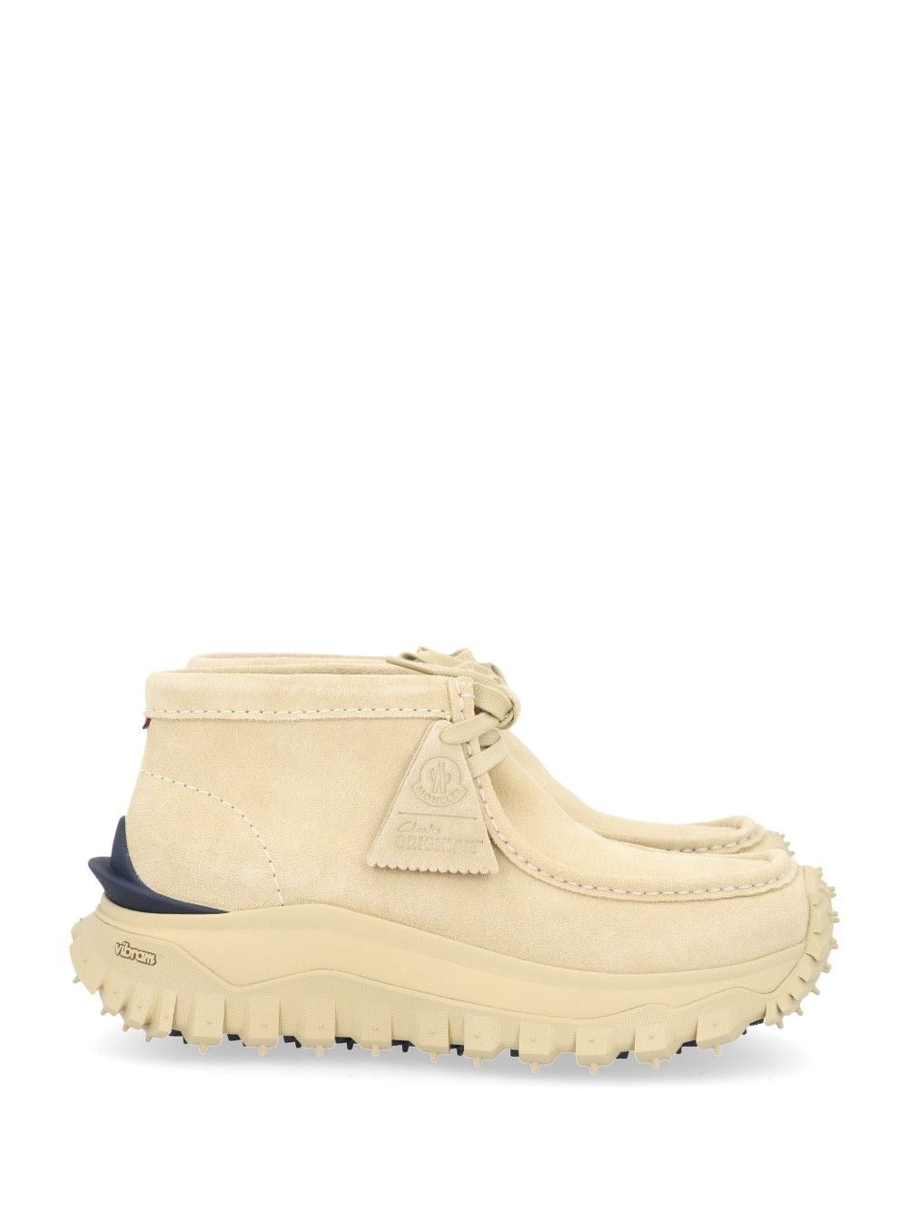 Moncler Moncler Suede Boots + Clarks Originals Trailgrip Wallabee - Beige