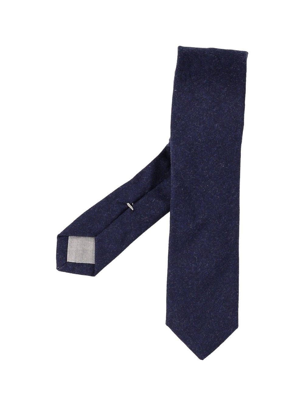 Eleventy Cashmere Blend Tie - Blue
