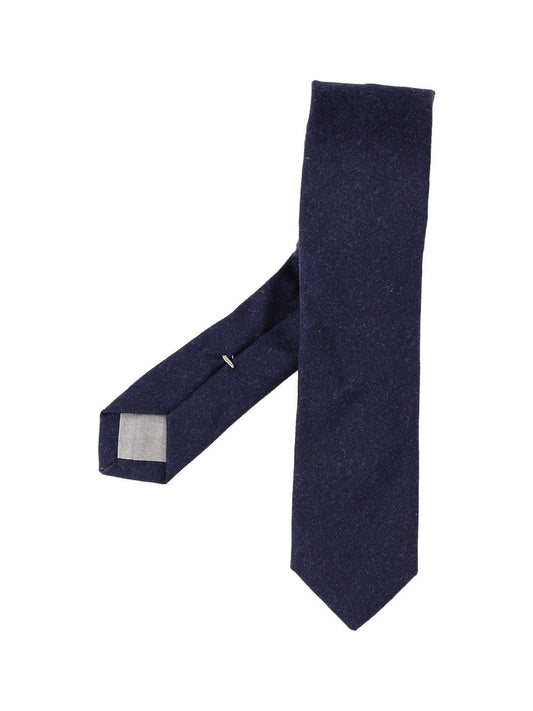Eleventy Cashmere Blend Tie - Blue