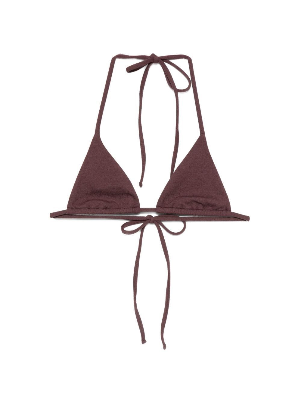 Matteau Triangle Top With Straps - Bordeaux
