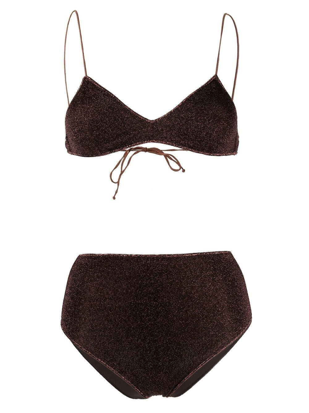 Oseree Two-Piece Swimsuit - Brown