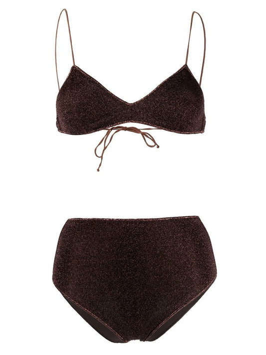 Oseree Two-Piece Swimsuit - Brown