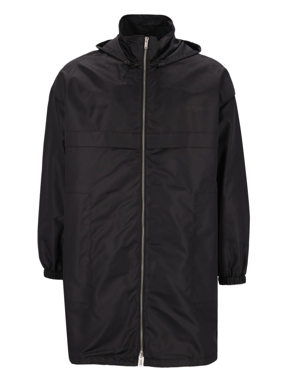Saint Laurent Nylon Parka With Hood - Black