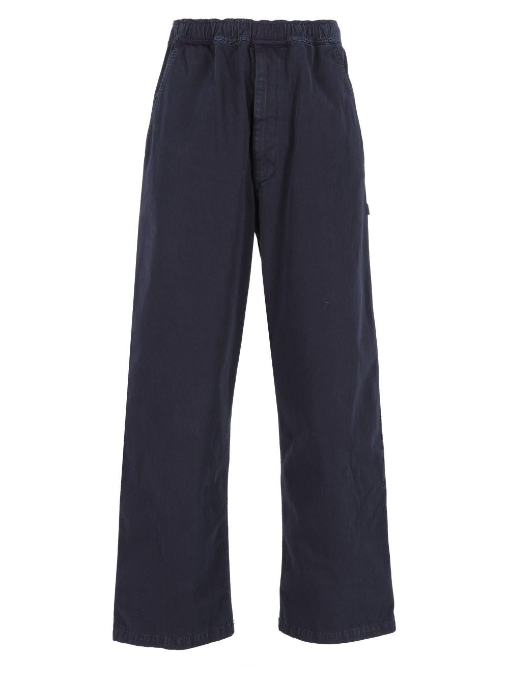 Mm6 Maison Margiela Cotton Twill Trousers - Blue