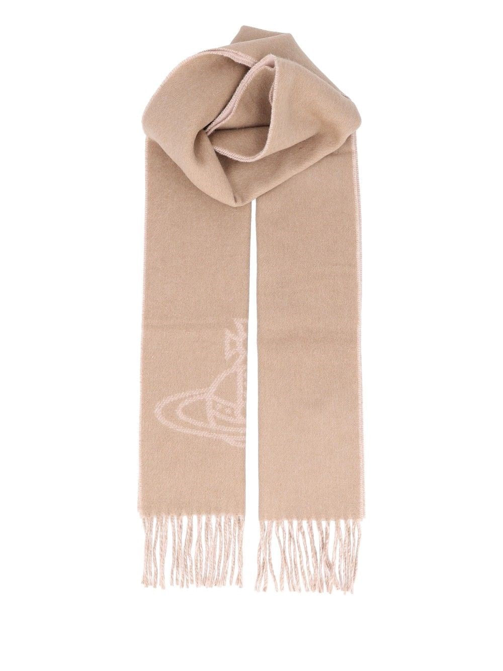 Vivienne Westwood Double-Face "Orb" Scarf - Beige