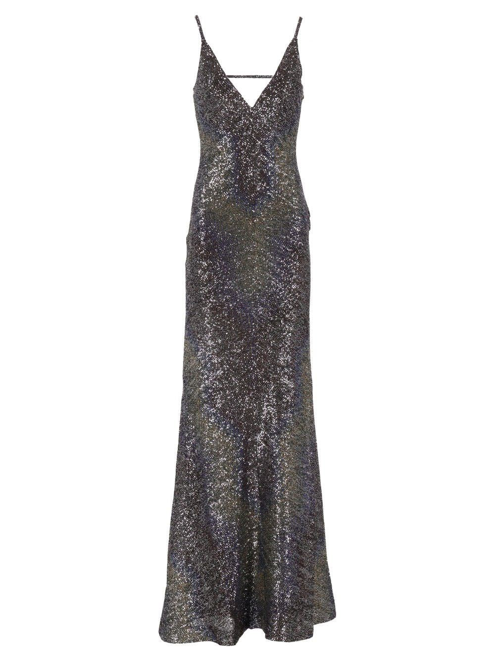 Missoni Long Dress With Backless And Sequins - Multi