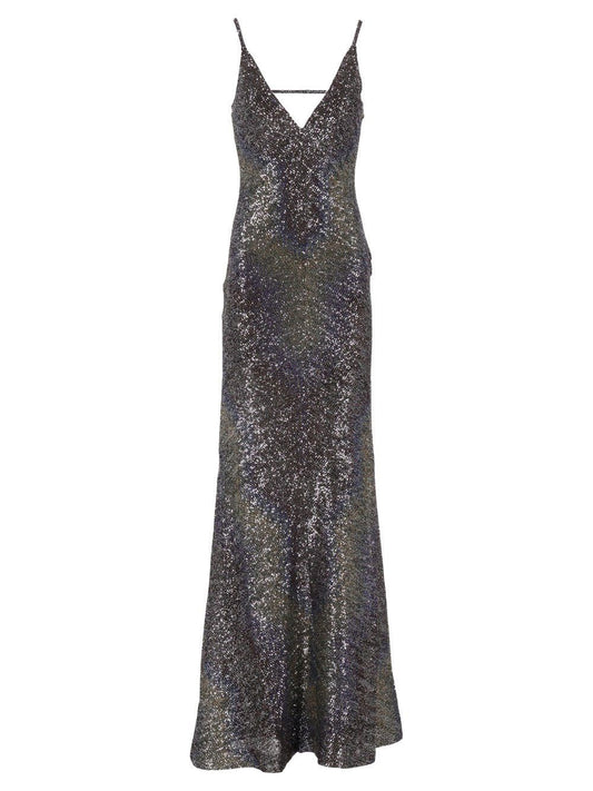 Missoni Long Dress With Backless And Sequins - Multi