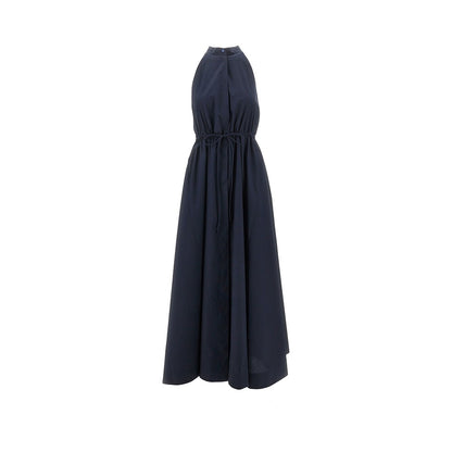 EMPORIO ARMANI Cotton poplin long dress