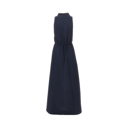 EMPORIO ARMANI Cotton poplin long dress