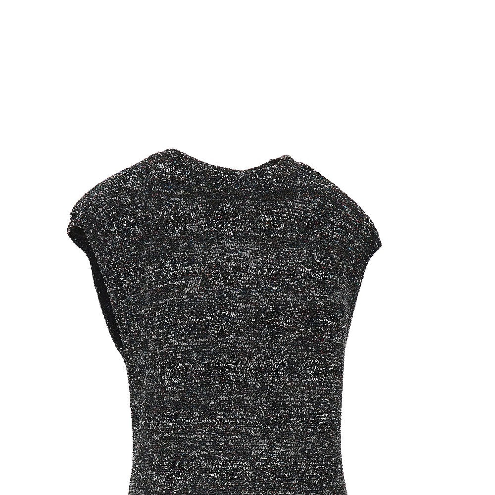 EMPORIO ARMANI Sequinned knit mini dress
