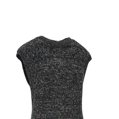 EMPORIO ARMANI Sequinned knit mini dress