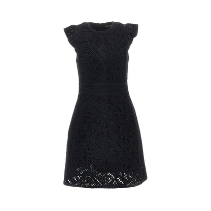 EMPORIO ARMANI Cornely embroidered fabric mini dress