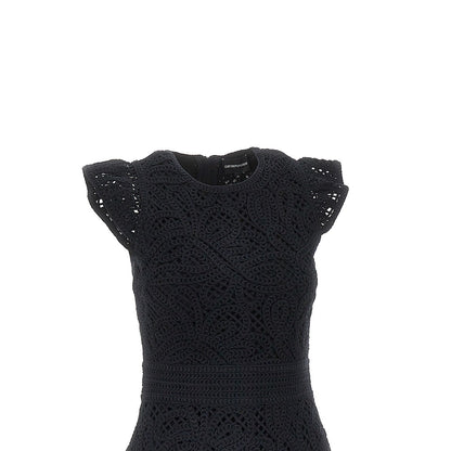 EMPORIO ARMANI Cornely embroidered fabric mini dress